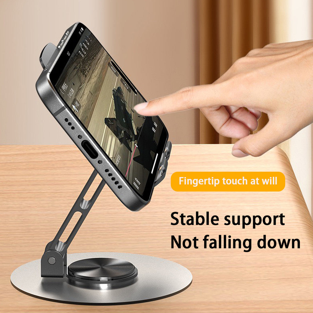 Foldable Metal Mobile Phone Stand Anti-slip Stand Suitable for Mobile Phones/Tablets and Other 360-degree Rotation 手机支架