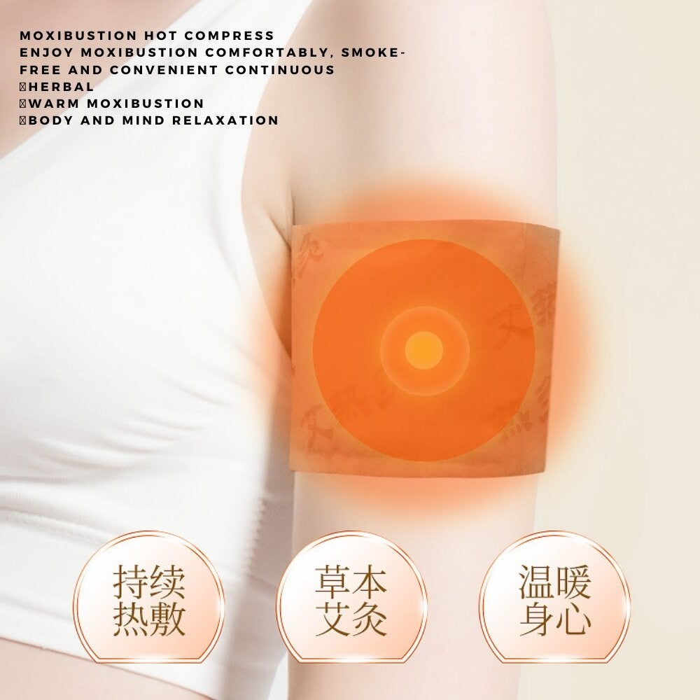 艾灸贴 Wormwood Moxa Plaster 艾草发热贴  Moxibustion Heat Patch  自发热敷艾灸颈椎膝盖艾热贴暖身贴暖宝宝热帖