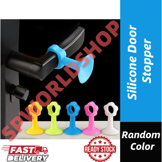 Silicone Door Stopper Suction Silencer Crash Pad Anti-Collision Doorknob Door Handle Wall Protectors Guard Stop 硅胶门吸免打孔