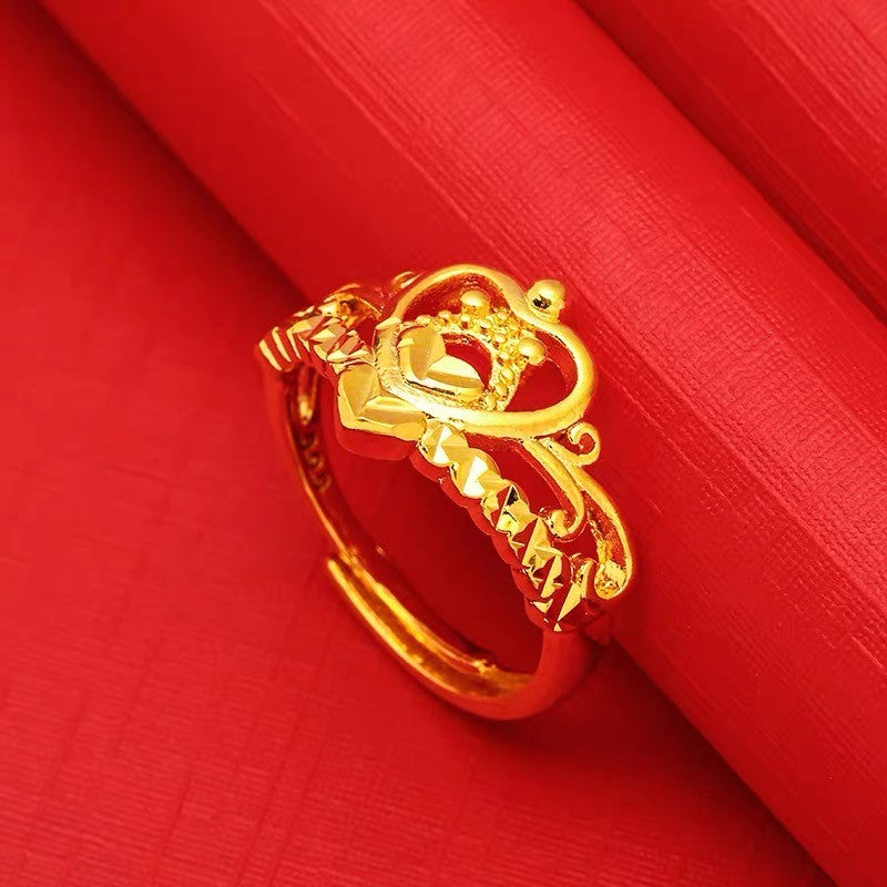 (READYSTOCK) Cincin Emas Gold Plated Wanita | 2025 New Style Adjustable Opening Ring | Fashion Jewelry Perhiasan GR0040
