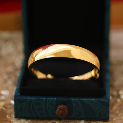 (READYSTOCK) Gelang Emas Gold Plated Bangle Wanita | Openable Caved Gold Bangles | Perhiasan Aksesori Fashion HR0042