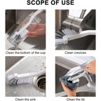 READY STOCK!!! Long-Handled Cup Brush Lobster Brush Handy Tool Wash Wall Breaker Dedicated Cleaning Brush 多功能日式杯刷清洁刷