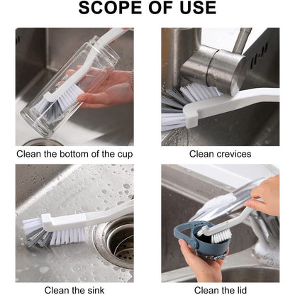 READY STOCK!!! Long-Handled Cup Brush Lobster Brush Handy Tool Wash Wall Breaker Dedicated Cleaning Brush 多功能日式杯刷清洁刷