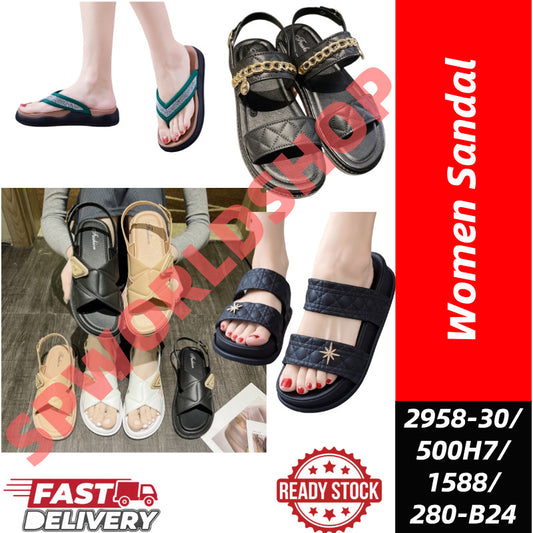 Women’s Fashion Flip-Flops | Summer Flat Sandals | Non-Slip | Outdoor & Beach Wear | 2958-30/500-H7/1588/1588X/280-B24