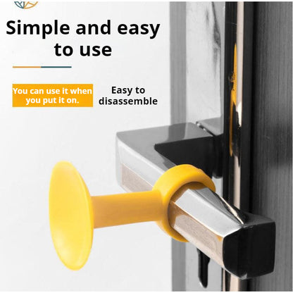 Silicone Door Stopper Suction Silencer Crash Pad Anti-Collision Doorknob Door Handle Wall Protectors Guard Stop 硅胶门吸免打孔