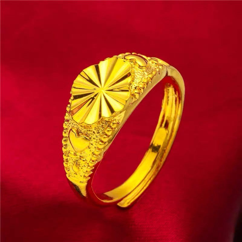 (READYSTOCK) Cincin Emas Gold Plated Wanita | 2025 New Style Adjustable Opening Ring | Fashion Jewelry Perhiasan GR0040