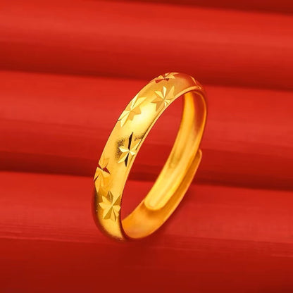 (READYSTOCK) Cincin Emas Gold Plated Wanita | 2025 New Style Adjustable Opening Ring | Fashion Jewelry Perhiasan GR0040