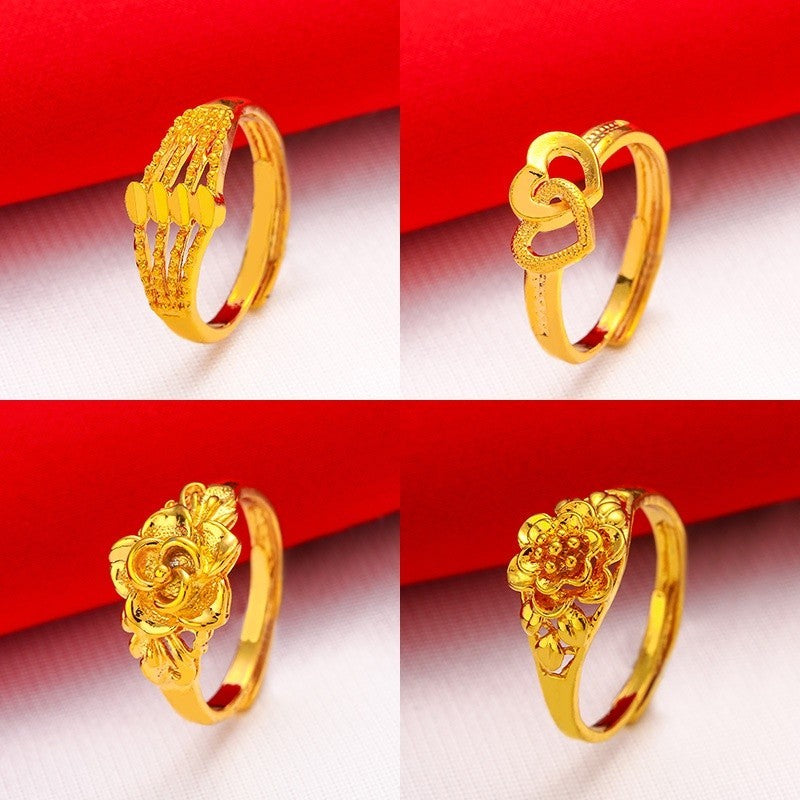 (READYSTOCK) Cincin Emas Gold Plated Wanita | 2025 New Style Adjustable Opening Ring | Fashion Jewelry Perhiasan GR0040