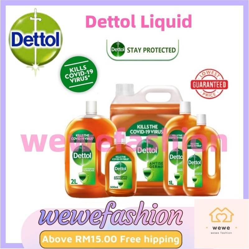 READY STOCK!!!Dettol Antiseptic Liquid 1L X 1 PC #Dettol #Liquid #Pembasuh #99.9% #Kuman #Antiseptic #滴露消毒药水