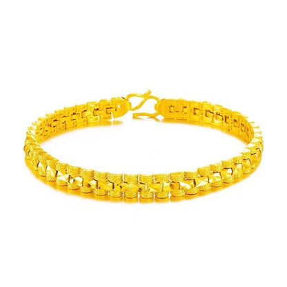 (READYSTOCK) Rantai Tangan Emas Gold Plated Chain Bracelet | Gelang Emas  | Gold Jewellery Aksesori Perhiasan HL0041