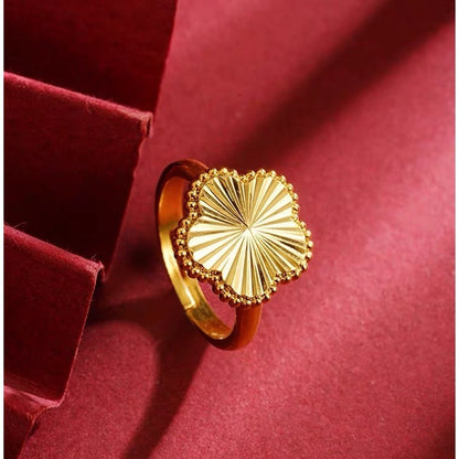 (READYSTOCK) Cincin Emas Gold Plated Wanita | 2025 New Style Adjustable Opening Ring | Fashion Jewelry Perhiasan GR0040