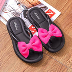 [READY STOCK ] Women's Ribbon Bow Tie design Beach Wear Flat Flip-Flop Casual 2024 Kasut Riben Selipar Perempuana 2024