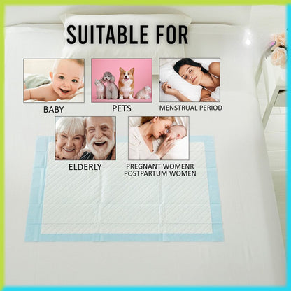 [READY STOCK] 10Pcs Disposable Baby Changing Pads | Super Absorbent Breathable Underpads for Infant Bed  一次性婴儿护理垫