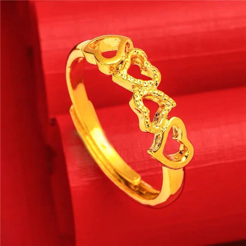 (READYSTOCK) Cincin Emas Gold Plated Wanita | 2025 New Style Adjustable Opening Ring | Fashion Jewelry Perhiasan GR0040