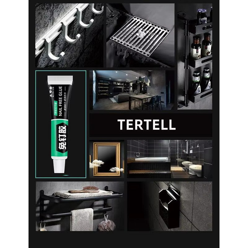 Strong Nail-Free Glue Gam Kuat Towel Rack Waterproof Fixing Glue Suitable For Glass Tile Board Strong Glue 无痕胶水 免釘膠 免钉胶