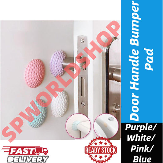 READYSTOCK Door Handle Bumper Pad Door Handle Guard Wall Protector Door Stopper Wall Mounted Shockproof Crash Pad 门把手防撞垫