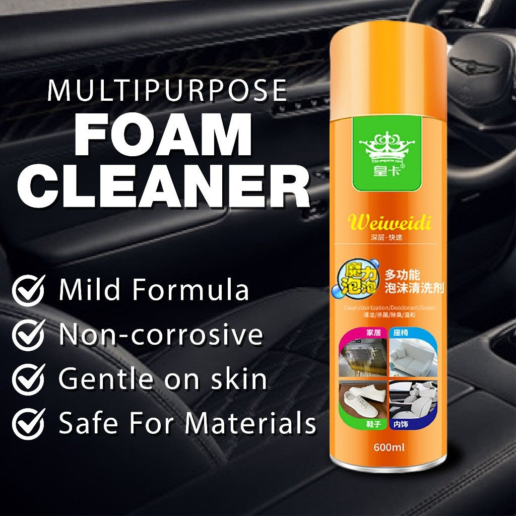 (READY STOCK) Magic Bubble 600ml Multifunctional Foam Cleaner Spray | Powerful Stain Removal |  多功能泡沫清洁剂 | 家用车用深层清洁神器
