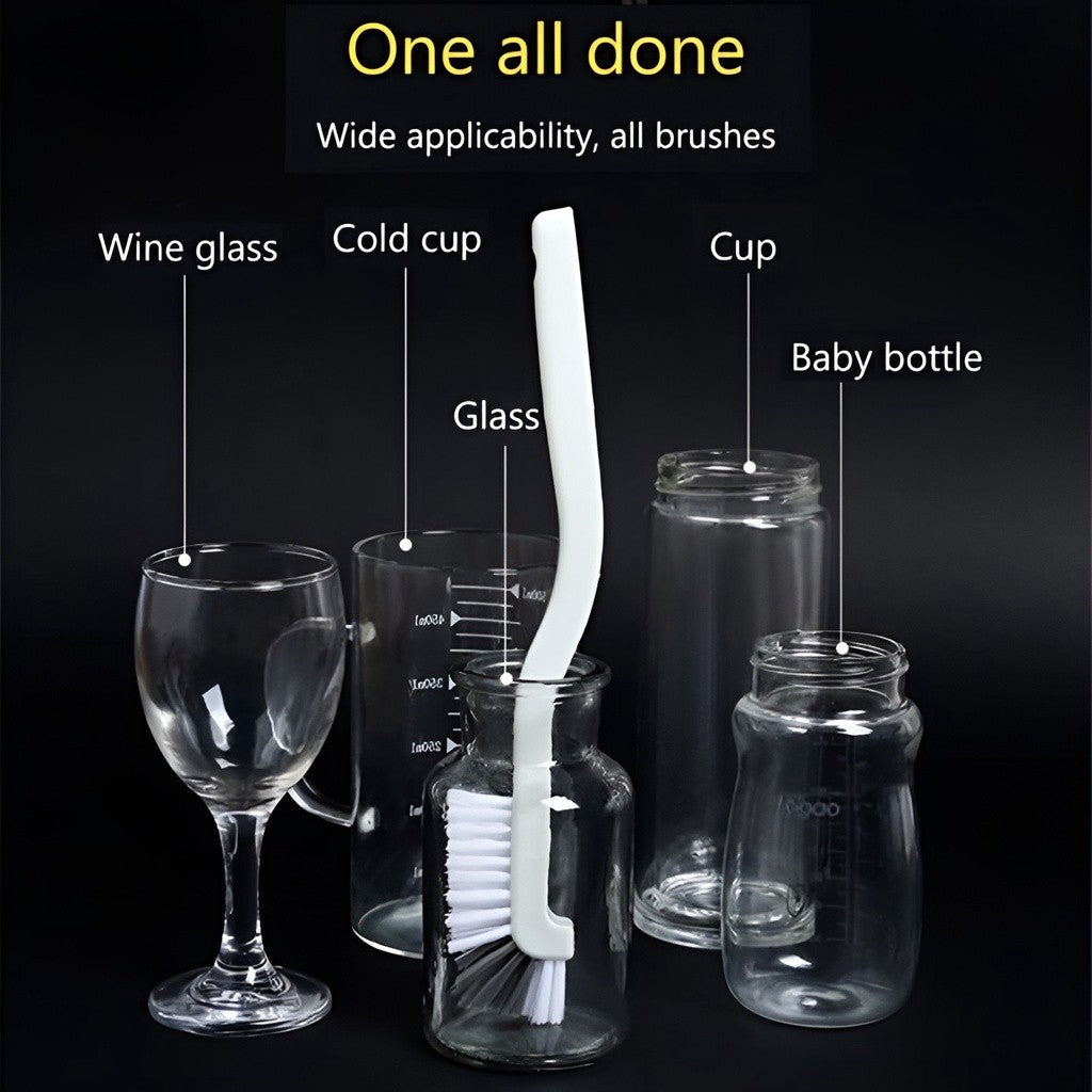 READY STOCK!!! Long-Handled Cup Brush Lobster Brush Handy Tool Wash Wall Breaker Dedicated Cleaning Brush 多功能日式杯刷清洁刷