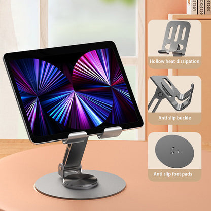 Foldable Metal Mobile Phone Stand Anti-slip Stand Suitable for Mobile Phones/Tablets and Other 360-degree Rotation 手机支架