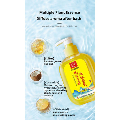 (400ml)【硫磺净螨液体香皂】Sulfur Sulphur Soap Anti Mite Body Wash/硫磺净螨液体香皂沐浴露 400ml
