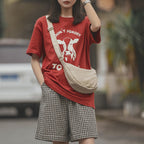 Minimalist Nylon Dumpling Bag | Waterproof Crossbody Shoulder Bag B07089 | Versatile Travel & Gym Bag | Beg Sandang Lelaki & Perempuan 极简机能风 尼龙斜挎包 防水大容量