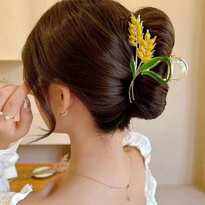 READY STOCK!!!Korean Pearl Hair Clip Hair Pin Hair Accessories Hairpin Hairclip 900 韩国网红ins珍珠发夹抓夹头发夹子后脑勺鲨鱼夹日系边夹发抓