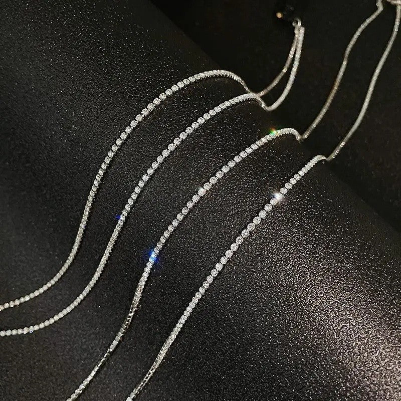 Trendy Rhinestone Tassel Hair Accessories | Elegant Princess Headwear for Women & Girls - MNC1 女士公主风优雅头饰 时尚水钻流苏发饰
