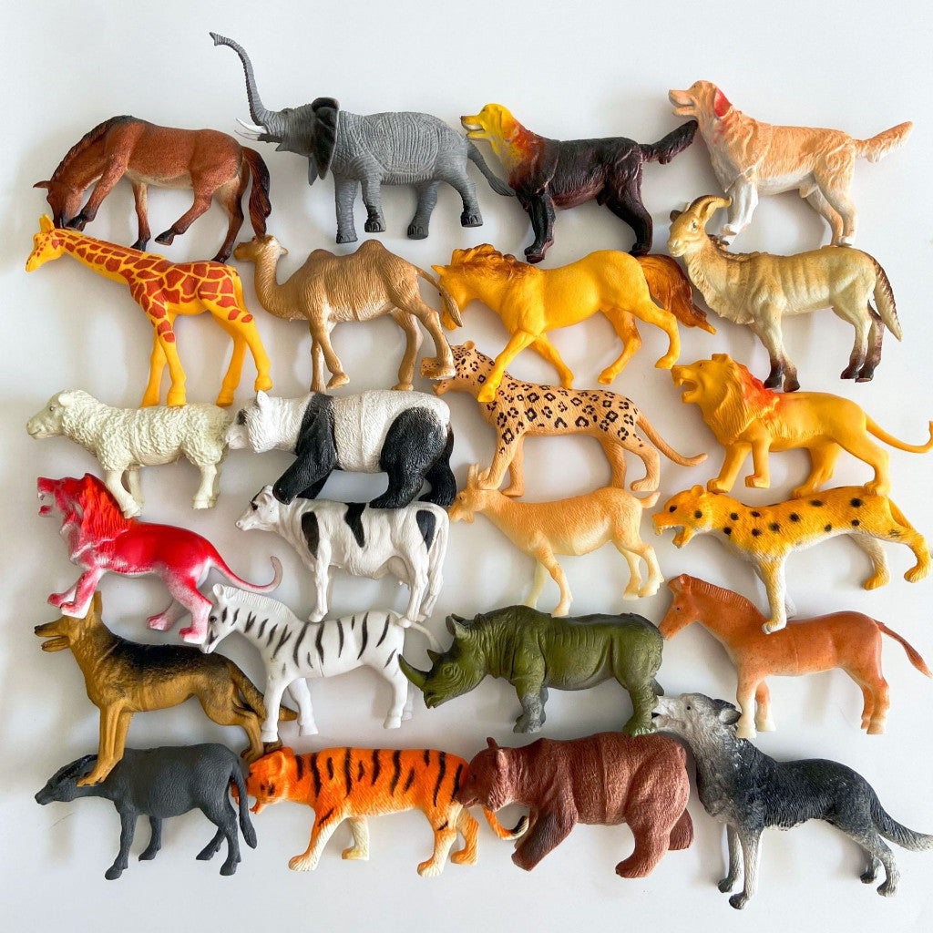 ZOO ANIMAL PRO | 大号橡胶动物玩具：仿真造型、耐摔防撞 | 幼儿早教启蒙 | 现货秒发 Big Rubber Animal Toys for Kids | Educational Learning & Durable Play Set