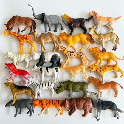 【READY STOCK】Mainan Haiwan Zoo | Big Rubber Animal Toys for Kids | 大号动物园橡胶玩具 | Educational Learning Toys | Mainan Budak