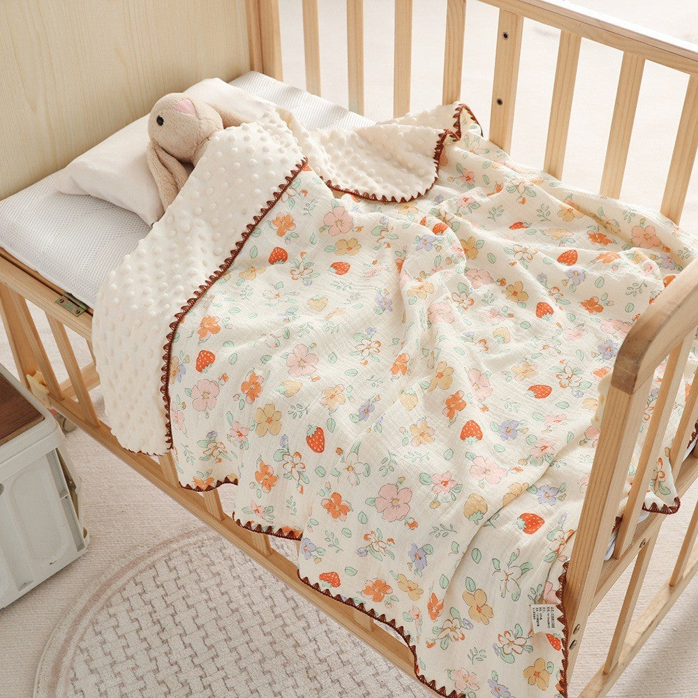 READY STOCK‼️ Newborn Baby Blanket | 100% Cotton | Soft & Skin-Friendly | 100*100cm | 新生儿纯棉盖毯 | 柔软亲肤