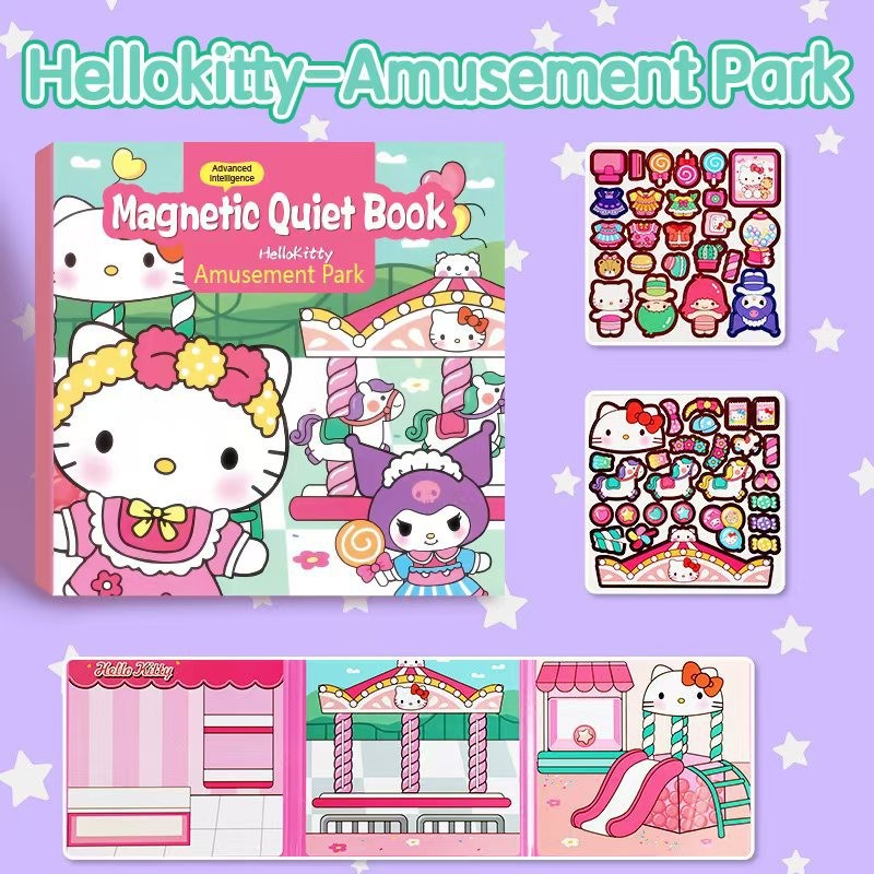 Magnetic Puzzle Book for Toddlers | Educational Learning Book (AJS-002) | Travel Busy Toy & Sensory Game | Mainan Budak 磁性安静书 益智贴纸书 专注力训练 亲子互动