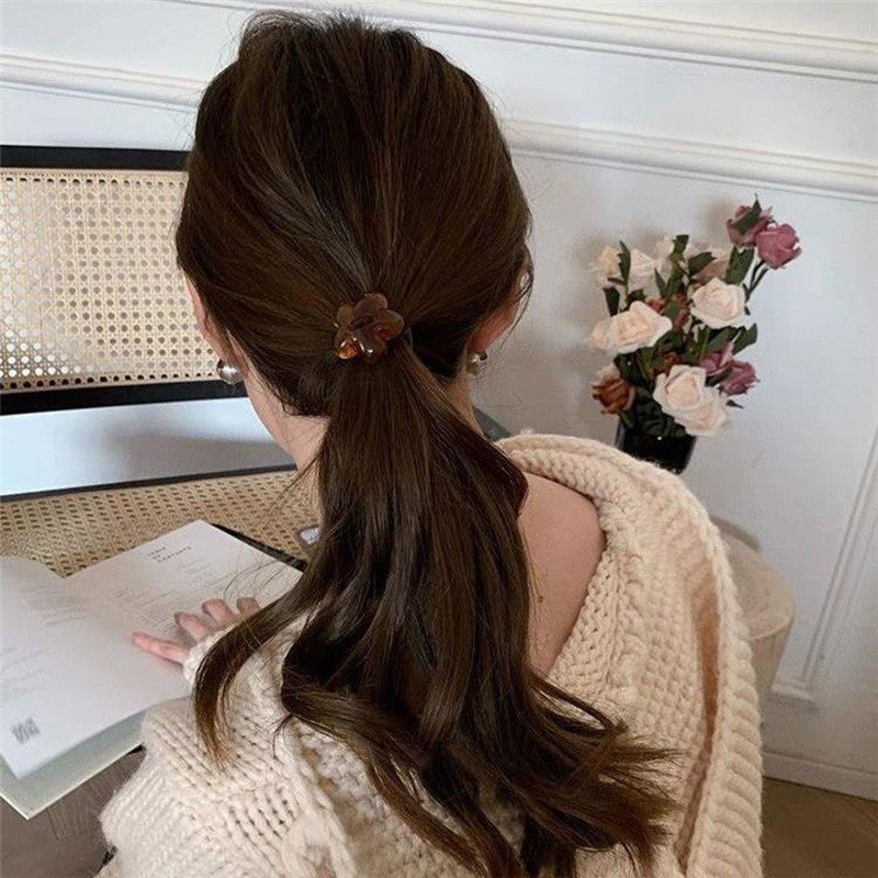 Hair Rope Flower Rubber Bands Women Hair Bands Sweet Hair Ties Flower Scrunchies-FqF5 花朵橡皮筋发绳