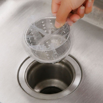 READY STOCK!!! 30Pcs Kitchen Sink Filter Bag Garbage Mesh Disposable Bag Anti-Clogging Bag Penapis Sinki 槽过滤网袋