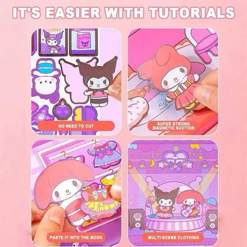 Magnetic Puzzle Book for Toddlers | Educational Learning Book (AJS-002) | Travel Busy Toy & Sensory Game | Mainan Budak 磁性安静书 益智贴纸书 专注力训练 亲子互动