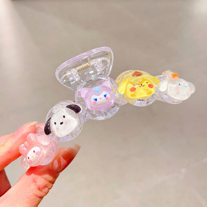 Delicacy Double Sided Butterfly Claw Clip Intersect Sweet Acrylic Hair Clip For Simple Transparent Hair Claw Clips-CSW79