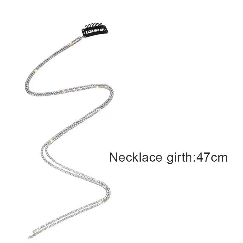 Trendy Rhinestone Tassel Hair Accessories | Elegant Princess Headwear for Women & Girls - MNC1 女士公主风优雅头饰 时尚水钻流苏发饰