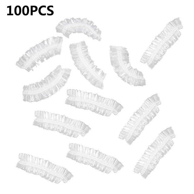 READY STOCK!!! 100PCS Disposable Ear Care Protector Covers Shower Caps For Ears Clear 透明防水浴帽 耳罩