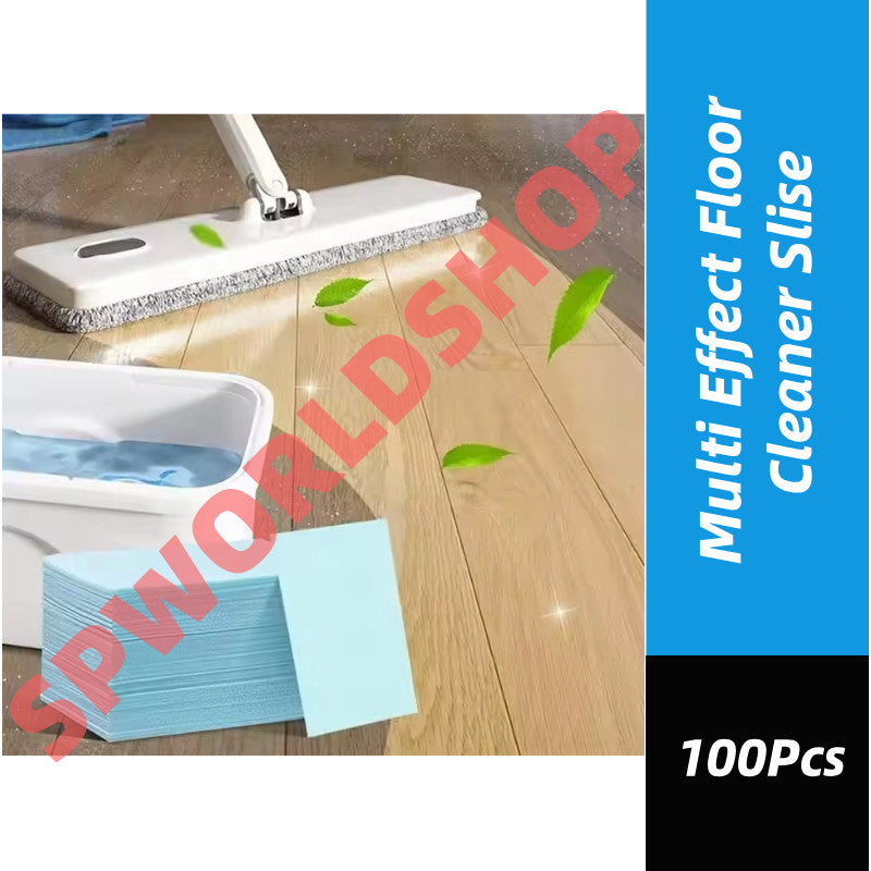 READY STOCK‼️ 100PCS Multi-Effect Floor Cleaner | Soap Paper Detergent | Easy-to-Use & Quick Dissolve 多效地板清洁