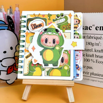 【READY STOCK】Cute Cartoon Portable Notebook | Mini Pocket Journal | Kawaii Stationery for School & Office 可爱卡通记事本