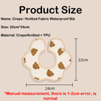 PURE COMFORT | 360° 旋转云感：绉布针织防水护颈围嘴 Baby Crepe & Knitted Bib · 360° Seamless Protection