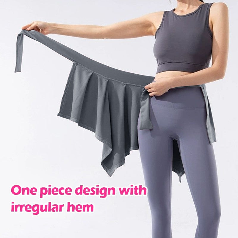 [FIT & CONFIDENT] 运动底气 | 8060 遮臀系带裙：速干透气，告别尴尬线条 Aesthetic Sporty Cover Skirt | Quick-Dry & Confidence Boost
