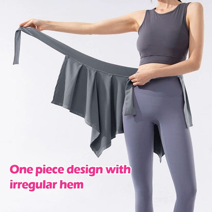 【READY STOCK】Anti-Exposure Towel Wrap for Women | Sports Yoga Cover Skirt | Sporty Quick-Dry Hip Wrap 8060 防走光遮臀巾