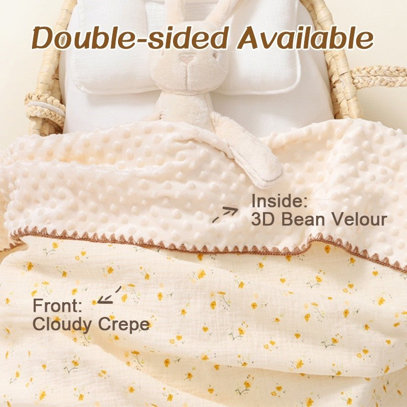 READY STOCK‼️ Newborn Baby Blanket | 100% Cotton | Soft & Skin-Friendly | 100*100cm | 新生儿纯棉盖毯 | 柔软亲肤