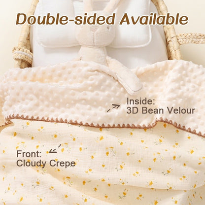 READY STOCK‼️ Newborn Baby Blanket | 100% Cotton | Soft & Skin-Friendly | 100*100cm | 新生儿纯棉盖毯 | 柔软亲肤