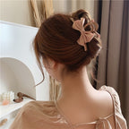 Elegant Rhinestone Fairy Bow Hair Clips Hair Claws Temperament Shark Clip Clamp Hairpin CSW1020