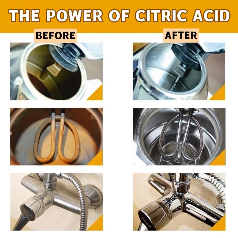 (READYSTOCK) Lemon Citric Acid Descaling Agent 10g Inner Container Multipurpose  Teapot Cleaning Remover Rust 柠檬柠檬酸除垢剂