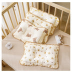 100% Cotton Baby Sleeping Pillow 3-6 Months Soft Muslin and Breathable Baby Pillow 3D Pillow For Newborn Baby-2434
