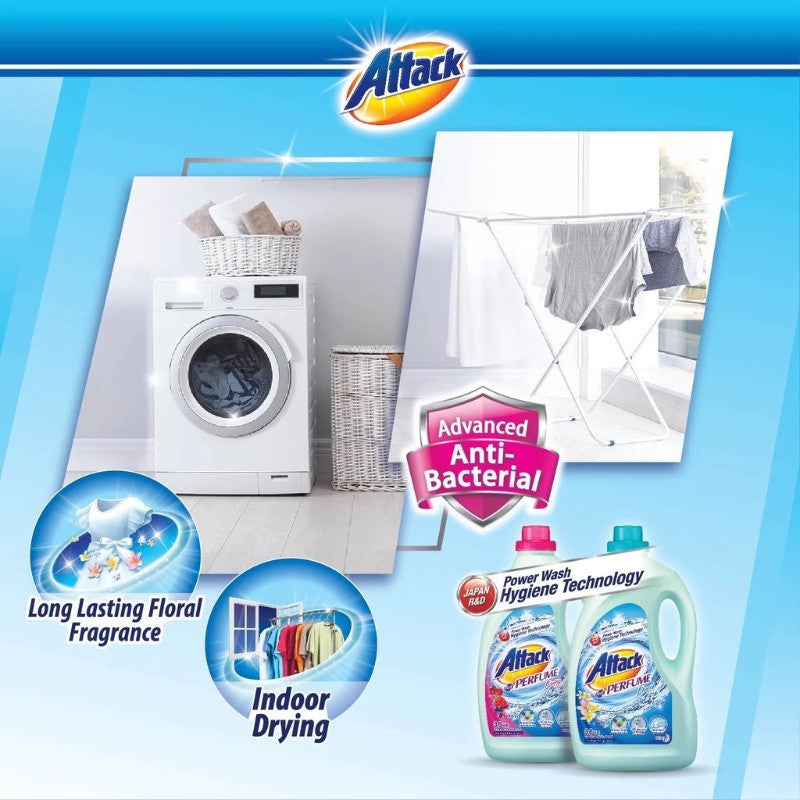 【READY STOCK】KAO ATTACK Liquid Detergent - 3.6kg 1 Box of 3 Bottle