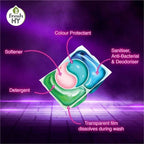 READY STOCK!!! Fresh Hy 4 In 1 Laundry Capsules (10ml x 28 Pcs) / Refill (10ml x 24 Pcs)