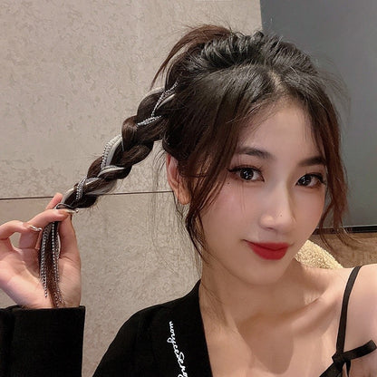 Trendy Rhinestone Tassel Hair Accessories | Elegant Princess Headwear for Women & Girls - MNC1 女士公主风优雅头饰 时尚水钻流苏发饰